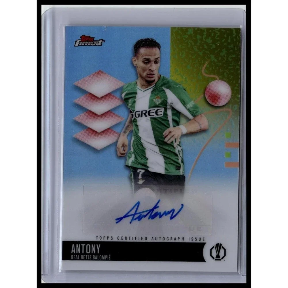 2025-26 Finest UEFA Antony #BA-AN Betis Base Autographs